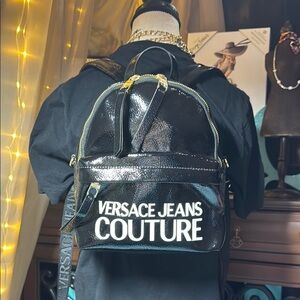 Versace Jeans Couture Black Backpack